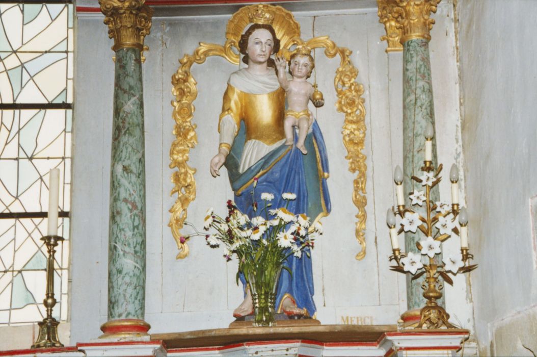 statue : Vierge à l'Enfant dite Notre-dame de Bon Secours