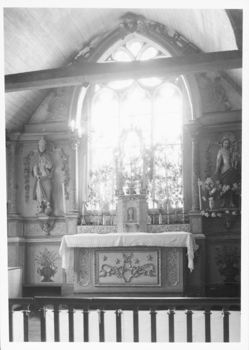retable du maître-autel et statue : Saint pape