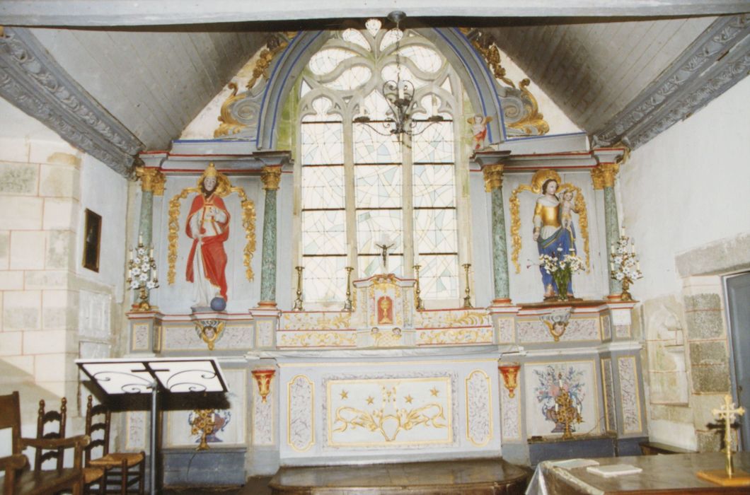 retable du maître-autel et statue : Saint pape