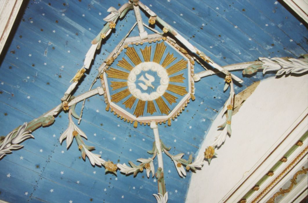 voûte lambrissée de la chapelle des fonts baptismaux