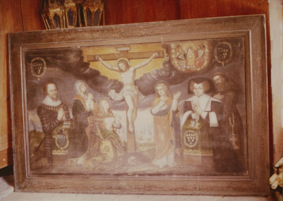 tableau : Crucifixion avec les donateurs