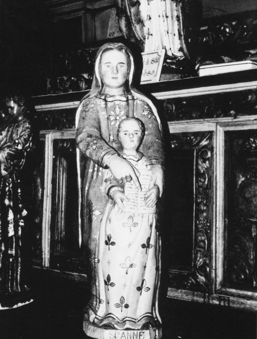 Groupe sculpté : Sainte Anne et la Vierge