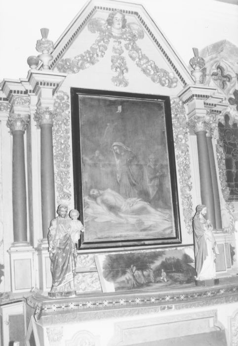 Retable latéral nord et son autel