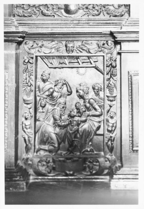 bas-relief : Adoration des Mages, Présentation au Temple