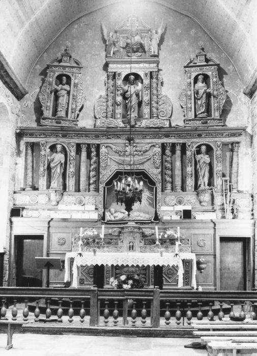 maître-autel, retable, tabernacle