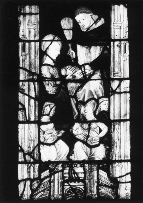 verrière : scènes de la vie de la Vierge et du Christ, détail