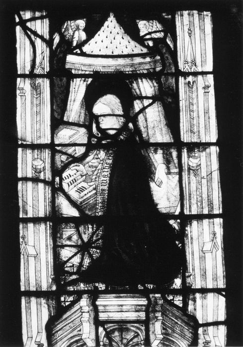 verrière : scènes de la vie de la Vierge et du Christ, détail