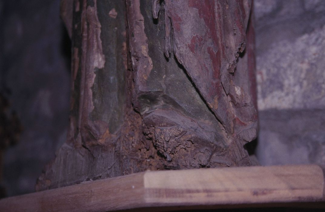 statue : saint Jacques le Majeur, détail
