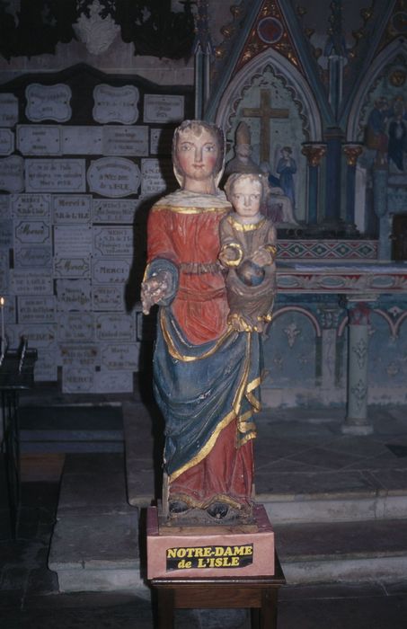 statue : Vierge à l'Enfant dite Notre-Dame de l'Isle