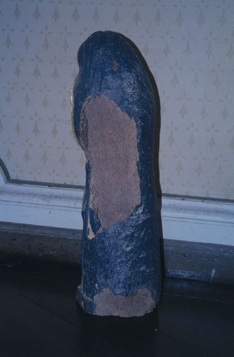 groupe sculpté : Éducation de la Vierge (revers)