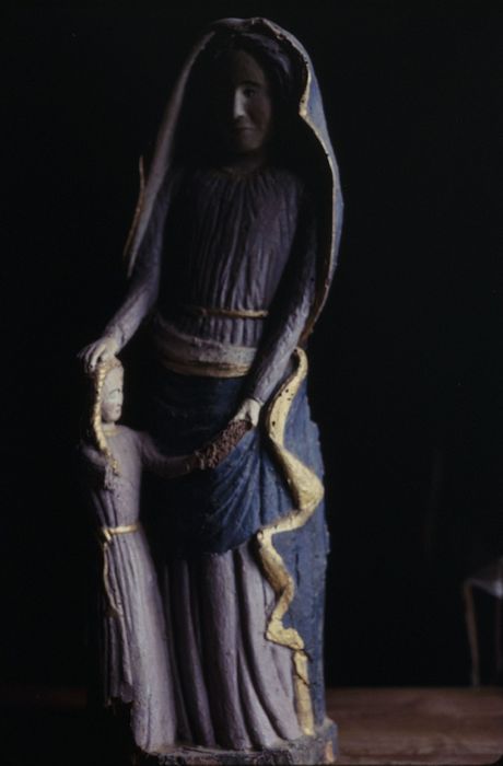 groupe sculpté : Éducation de la Vierge