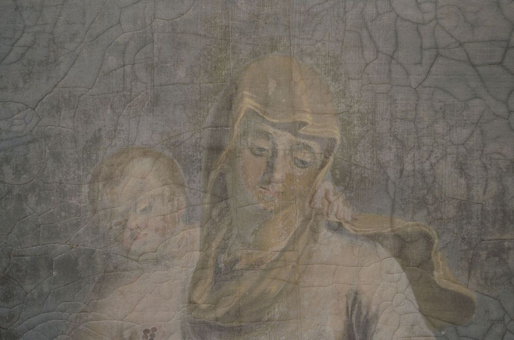 tableau : Donation du Rosaire, détail