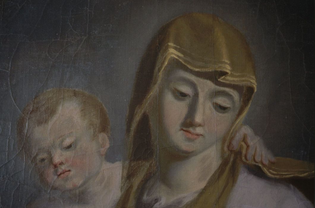 tableau : Donation du Rosaire, vue partielle