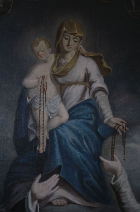 tableau : Donation du Rosaire, vue partielle