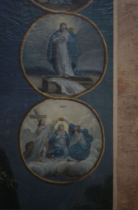 tableau : Donation du Rosaire, détail