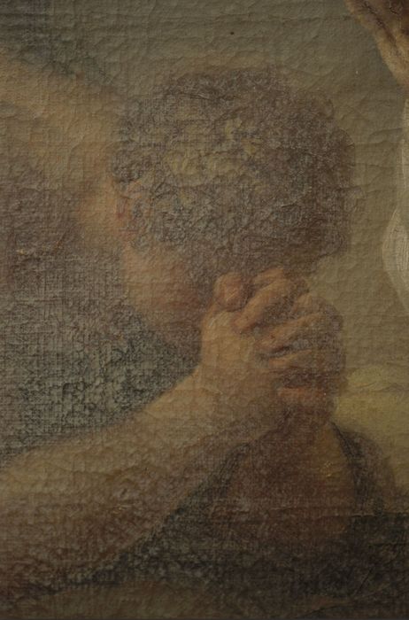 tableau : Adoration du Sacré-coeur, détail