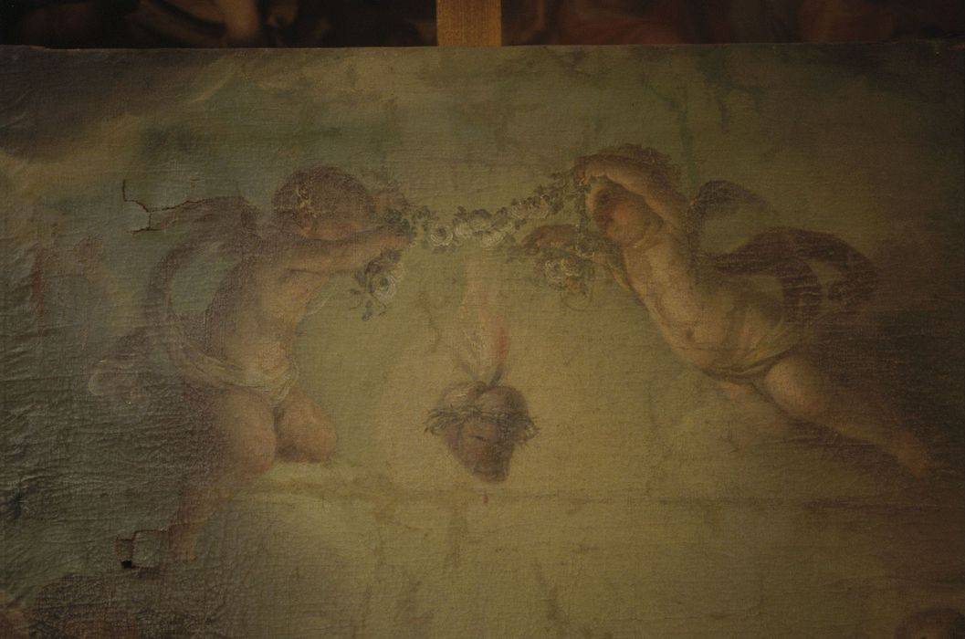 tableau : Adoration du Sacré-coeur, détail
