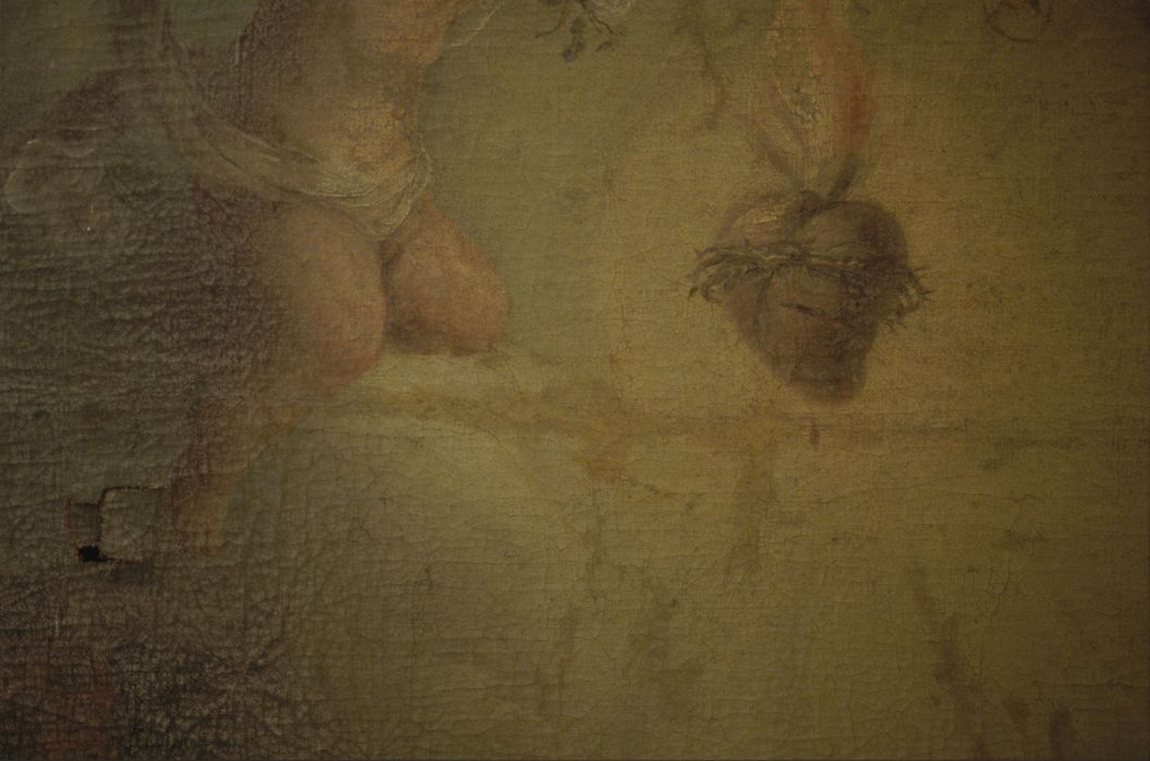 tableau : Adoration du Sacré-coeur, détail