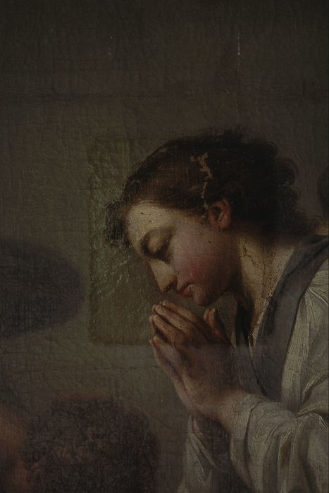 tableau : Adoration du Sacré-coeur, détail