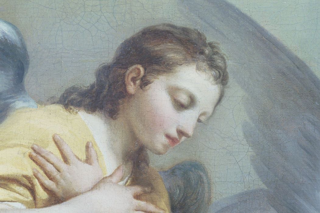 tableau : Adoration du Sacré-coeur, détail