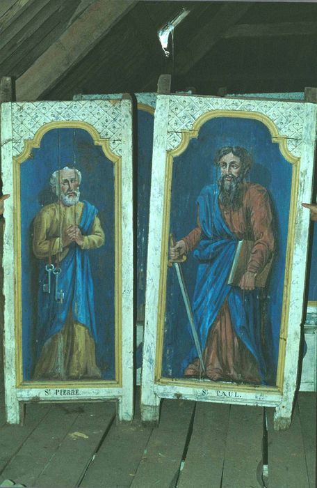 tableaux (panneaux peints) des lambris du choeur : Saint Pierre et Saint Paul