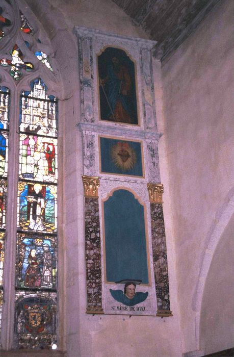 tableau (panneau peint) des lambris du choeur : Saint Paul