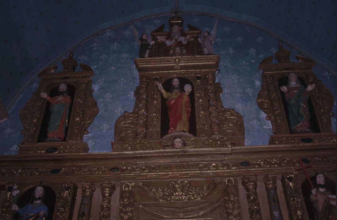 retable du maître-autel, vue partielle