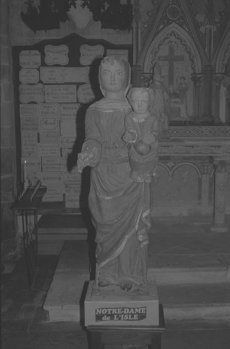 statue : Vierge à l'Enfant dite Notre-Dame de l'Isle