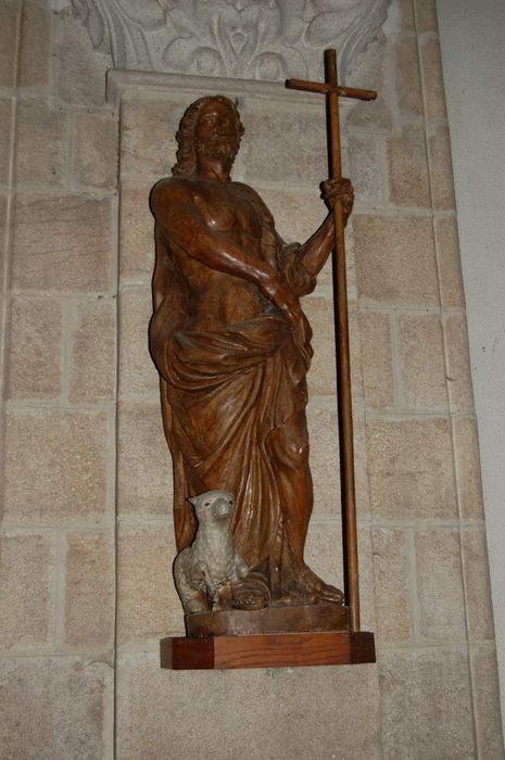 statue : Saint Jean-Baptiste - © Ministère de la Culture (France), Archives départementales des Côtes-d’Armor, Conservation des antiquités et des objets d’art – Tous droits réservés