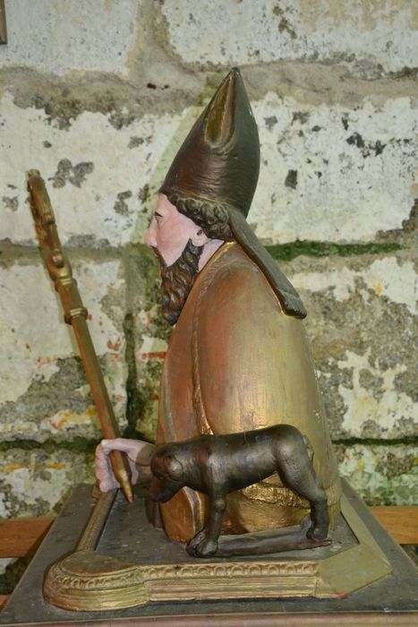 buste-reliquaire de saint Gildas, profil gauche, vue générale