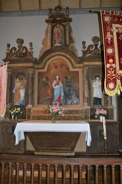 retable latéral nord et statue : Sainte Marguerite