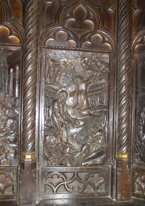 retable, détail d'un panneau : Christ au Jardin des Oliviers (le)