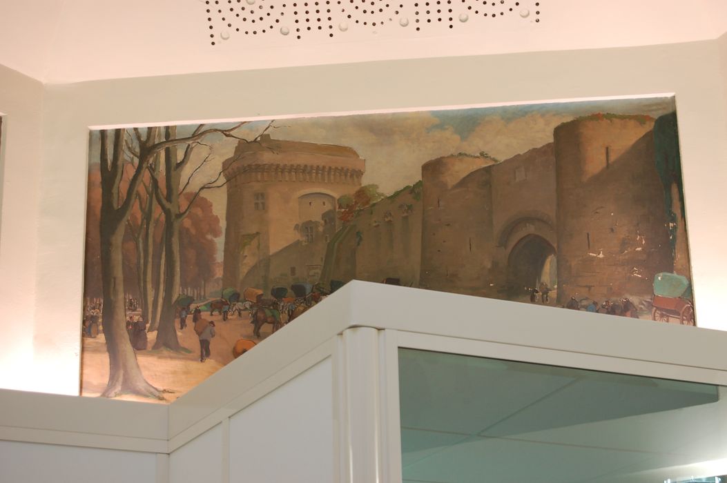 peinture monumentale : Dinan, porte du guichet, château de la Duchesse Anne - © Ministère de la Culture (France), Archives départementales des Côtes-d’Armor, Conservation des antiquités et des objets d’art – Tous droits réservés