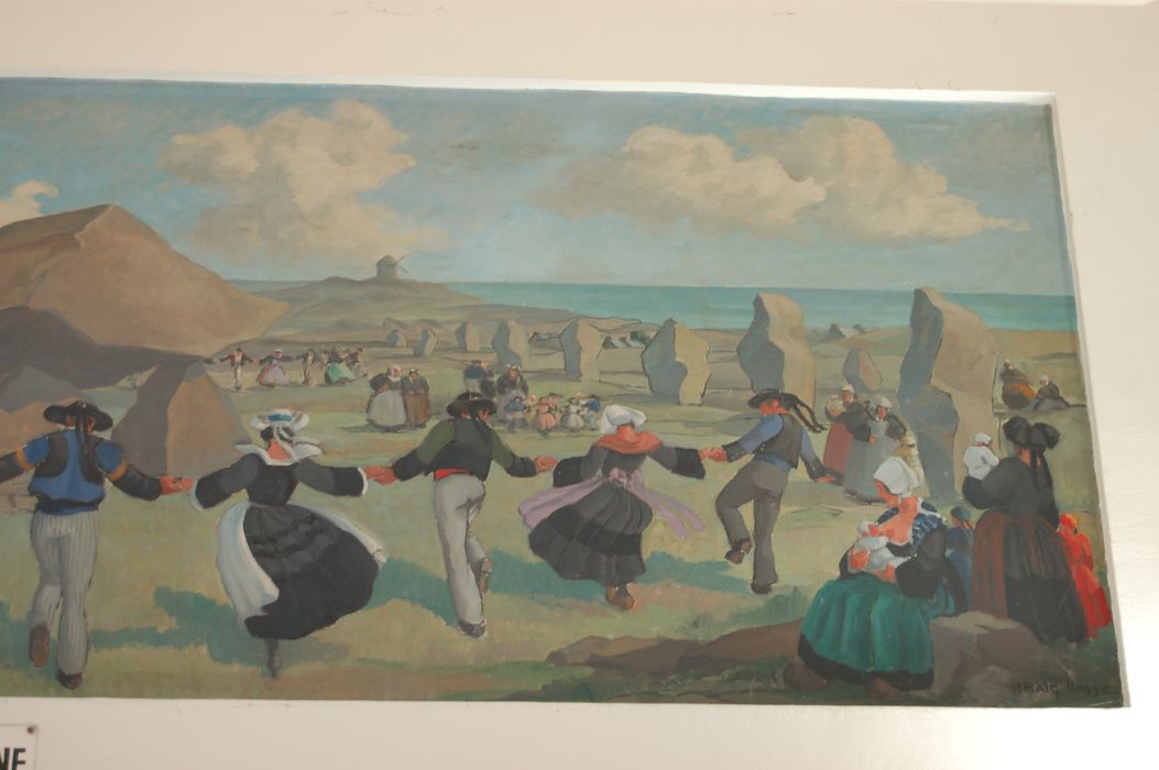 peinture monumentale : Ronde bretonne - © Ministère de la Culture (France), Archives départementales des Côtes-d’Armor, Conservation des antiquités et des objets d’art – Tous droits réservés