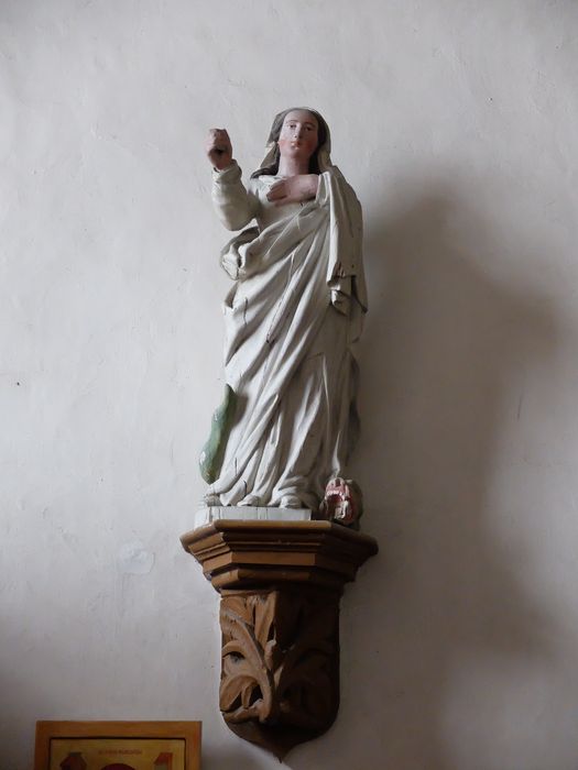 statue : Sainte Marguerite - © Ministère de la Culture (France), Archives départementales des Côtes-d’Armor, Conservation des antiquités et des objets d’art – Tous droits réservés 