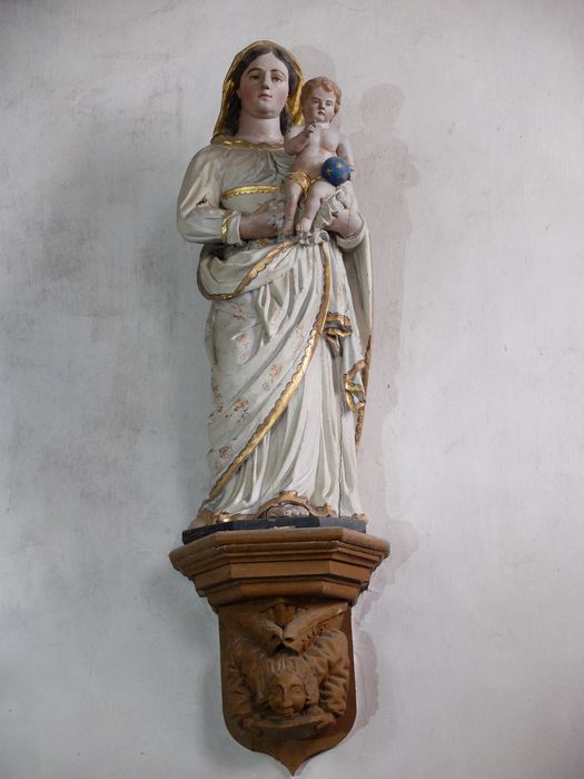 statue : Vierge à l'Enfant - © Ministère de la Culture (France), Archives départementales des Côtes-d’Armor, Conservation des antiquités et des objets d’art – Tous droits réservés 