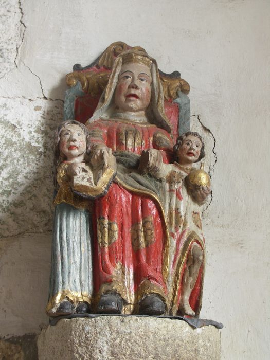 groupe sculpté : Sainte Anne, la Vierge et l'Enfant Jésus