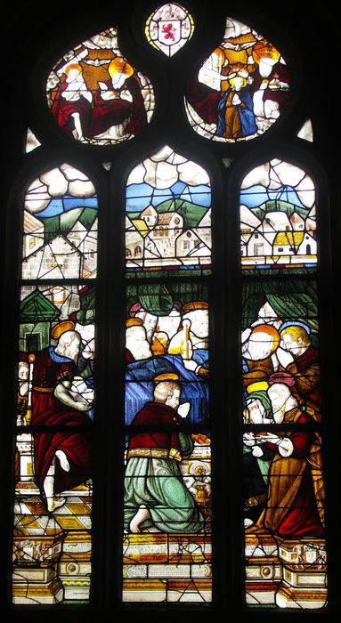 verrière : Dormition de la Vierge