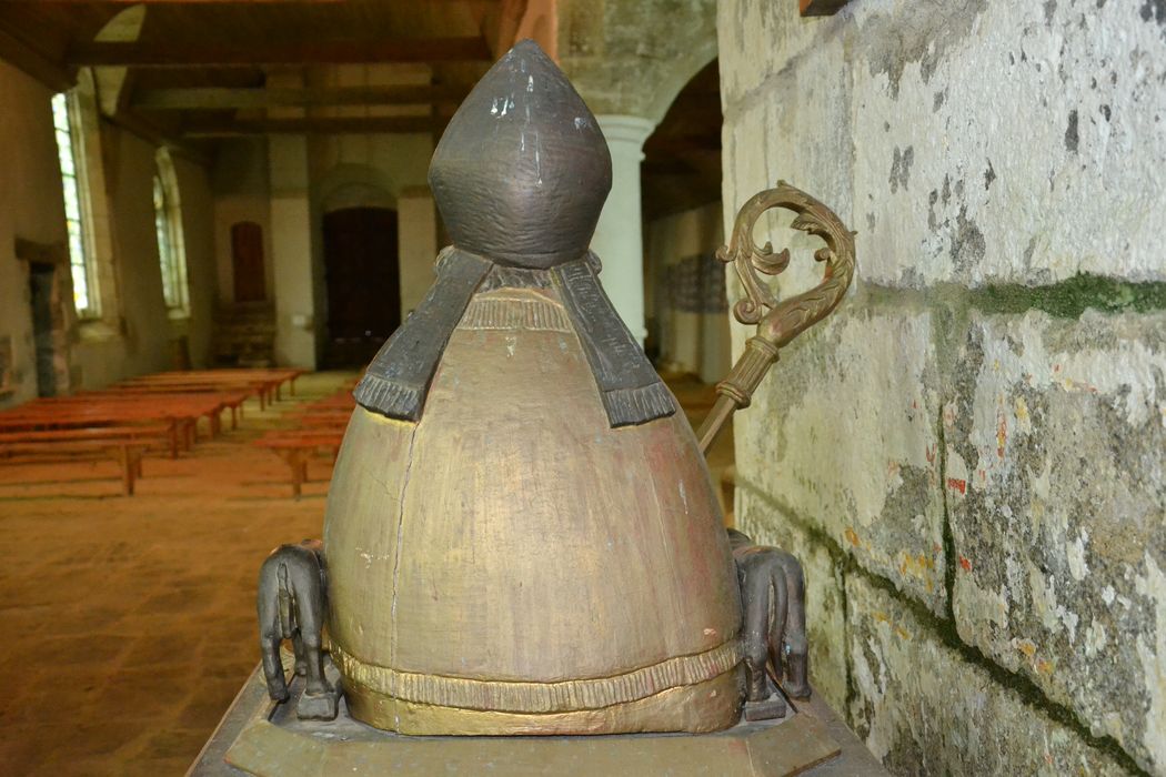 buste-reliquaire de saint Gildas, revers, vue générale