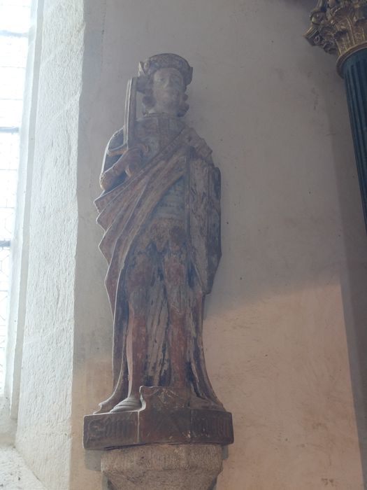statue : Saint Adrien - © Ministère de la Culture (France), Archives départementales des Côtes-d’Armor, Conservation des antiquités et des objets d’art – Tous droits réservés