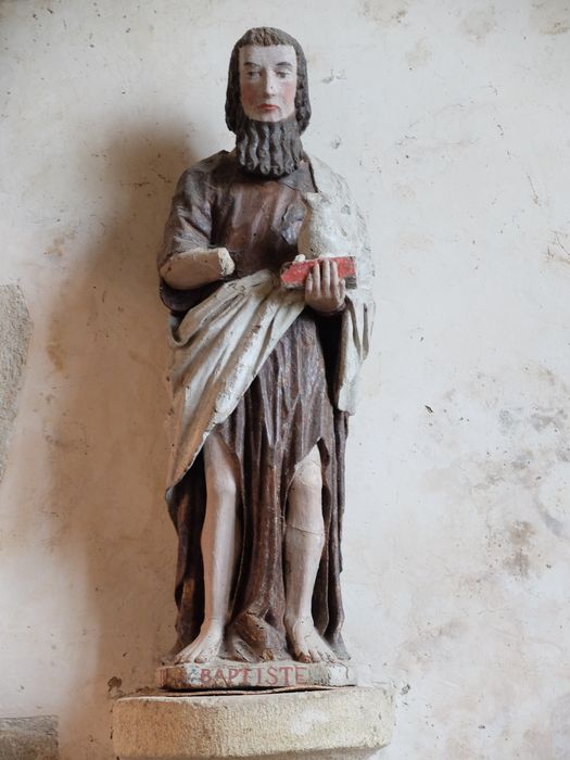 statue : Saint Jean-Baptiste - © Ministère de la Culture (France), Archives départementales des Côtes-d’Armor, Conservation des antiquités et des objets d’art – Tous droits réservés