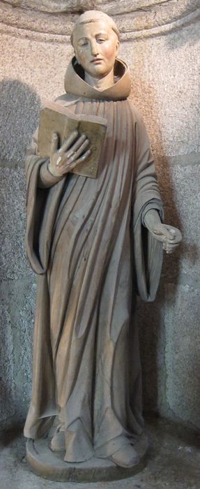 statue de moine bénédictin