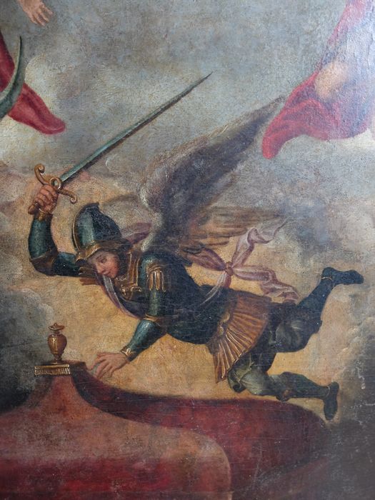 tableau : La Bonne Mort, détail - © Ministère de la Culture (France), Archives départementales des Côtes-d’Armor, Conservation des antiquités et des objets d’art – Tous droits réservés 