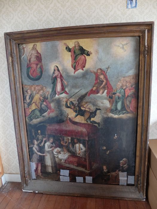 tableau : La Bonne Mort - © Ministère de la Culture (France), Archives départementales des Côtes-d’Armor, Conservation des antiquités et des objets d’art – Tous droits réservés