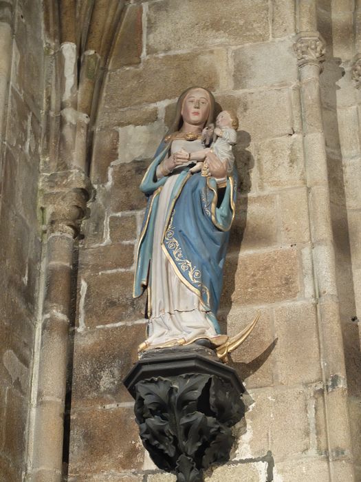 statue : Vierge à l'Enfant de l’Immaculée conception - © Ministère de la Culture (France), Archives départementales des Côtes-d’Armor, Conservation des antiquités et des objets d’art – Tous droits réservés