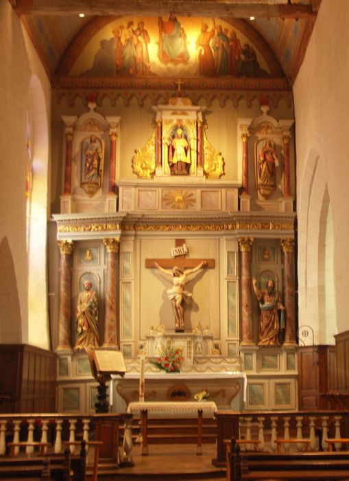 retable du maître-autel, tabernacle - © Ministère de la Culture (France), Archives départementales des Côtes-d’Armor, Conservation des antiquités et des objets d’art – Tous droits réservés