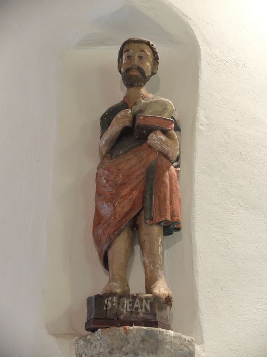 statue : Saint Jean - © Ministère de la Culture (France), Archives départementales des Côtes-d’Armor, Conservation des antiquités et des objets d’art – Tous droits réservés