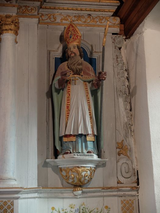 statue : Saint Guillaume - © Ministère de la Culture (France), Archives départementales des Côtes-d’Armor, Conservation des antiquités et des objets d’art – Tous droits réservés