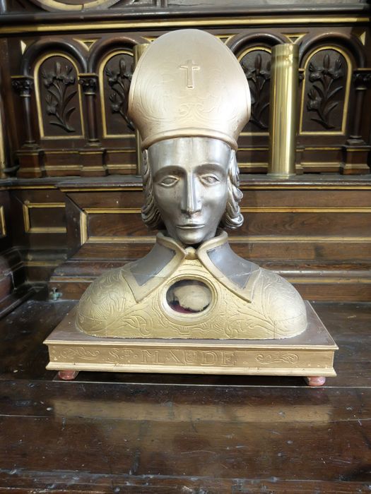buste-reliquaire : Saint Mandez - © Ministère de la Culture (France), Archives départementales des Côtes-d’Armor, Conservation des antiquités et des objets d’art – Tous droits réservés 