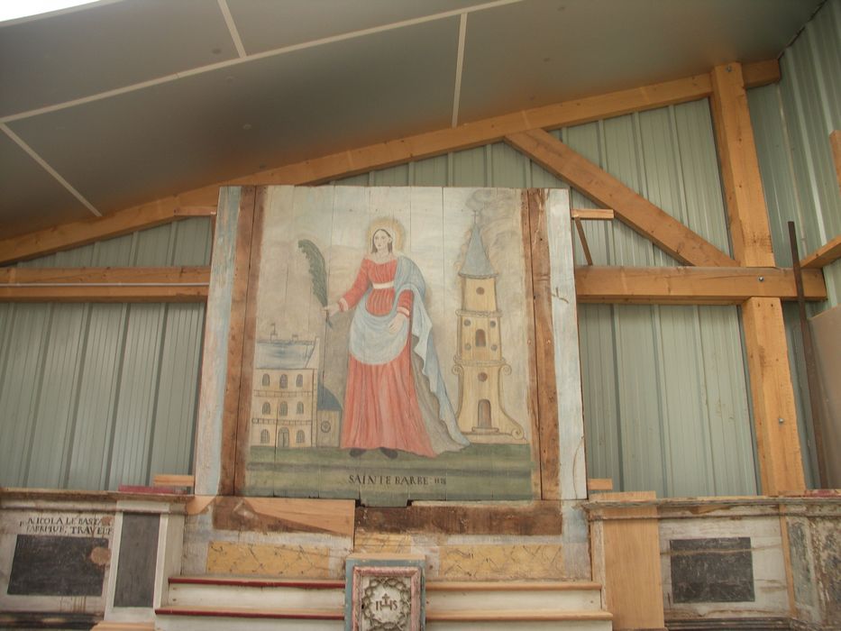bas-relief : Sainte Barbe